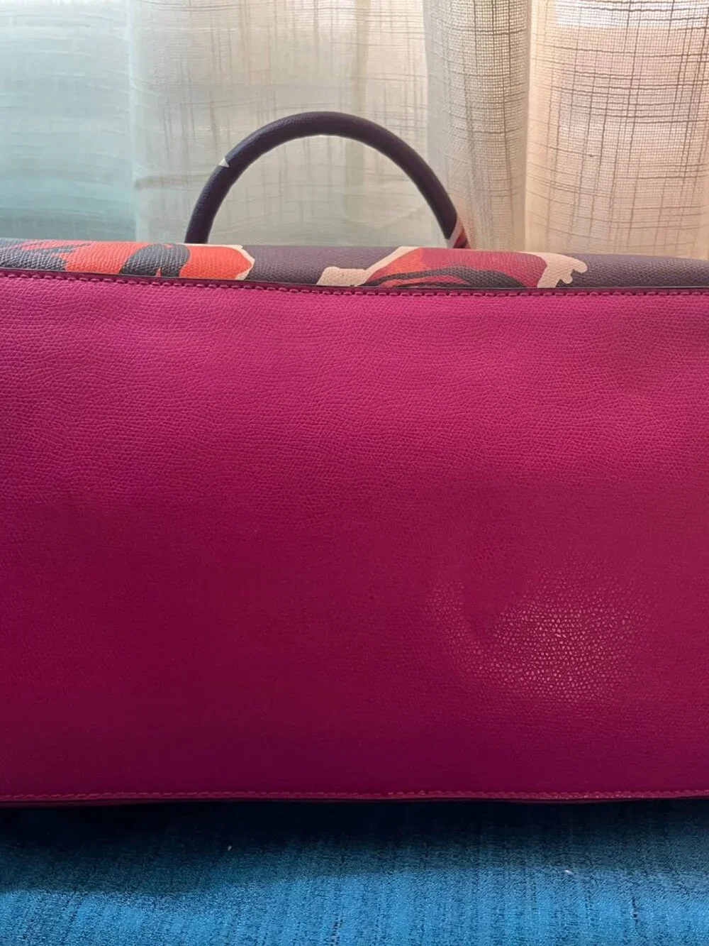 NEW Trina Turk Floral Satchel - Purple/Pink